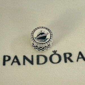 Pandora Alaska Engraved Cruise Ship Dangling Pandora Charm